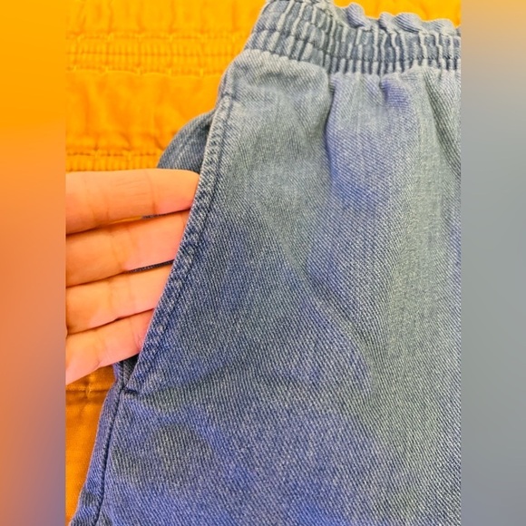 Madewell Huston Pull-On Crop Pants Capri Wide Leg Indigo Small Spring Fashion - Picture 12 of 13